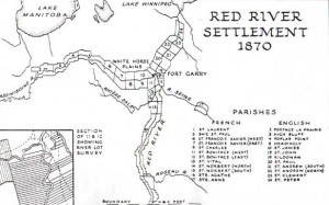 Colonie de la rivière rouge, vers 1870
